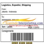 Cetak Label Sticker Ekspedisi / Logistic l Shipping Labels l Label Resi Penggiriman | Label Tracking Logistic ID Barcode
