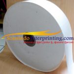 Bahan Kertas Yupo Roll Label Sticker Barcode 12cm x 1000M