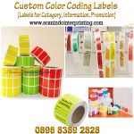 Custom Label Sticker Warna Roll ll Color Coding Labels ll Pantone Color Label