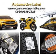 Cetak Label Sticker Otomotif, Label Media Informasi