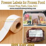 Custom Label Tahan Beku dan basah untuk makanan Beku ll Freezer Labels Roll ll Frozen Food Label Roll