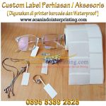Custom Label Sticker Perhiasan dan Aksesoris
