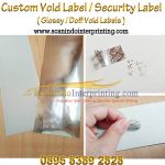 Custom VOID Label Roll Barcode l Security Label Sticker