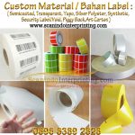 Custom Label Removable, Yupo, Transparant, Silver Polyster, Synthetic, Security/Void, Piggyback, Art Carton