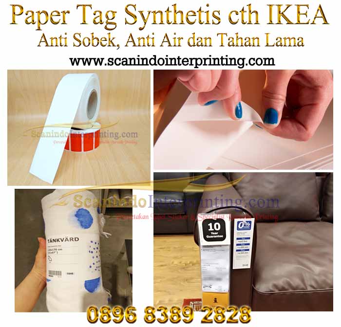 Paper Tag Label di IKEA/ Kertas Label IKEA anti sobek Scanindo