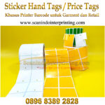 Sticker Hangtags Untuk Printer Barcode